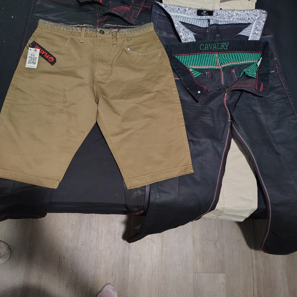 Cavalry Black and Tan Pants Set